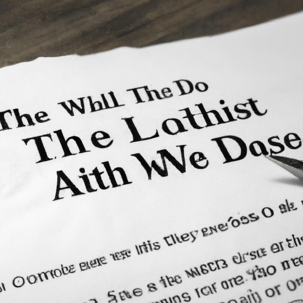 Consequences of Dying Without‍ a Will in New York State